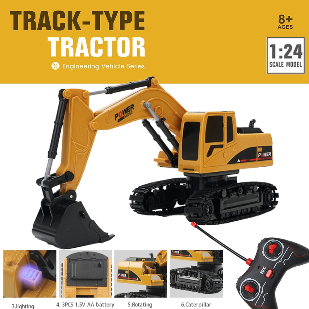 Rechargeable Battery Toy Truck Remote Control Bulldozer - 11 Channel RC ...