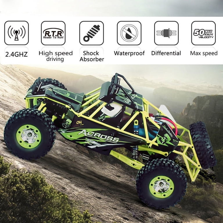 Wltoys 12428 1/12 Scale 2.4G 4WD Electric Brushed Crawler RTR RC