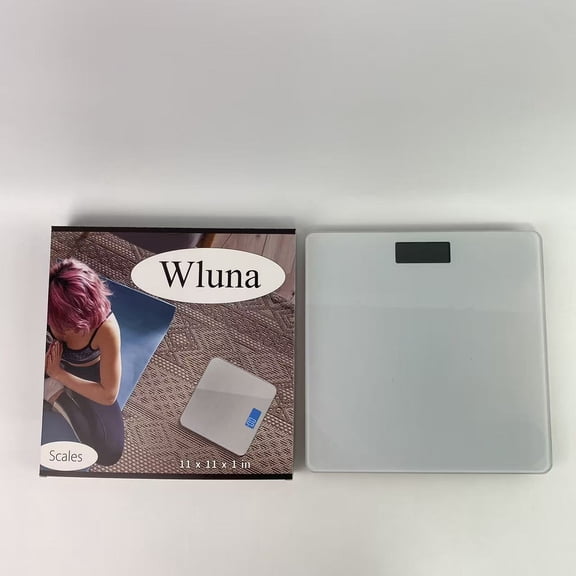Wluna Scales,Scale for Body Weight, Digital Bathroom Weighing Machine for People, Large and Easy-to-Read Backlight Display, Accurate with High Precision Measurements, Durable Tempered Glass, 400 lbs