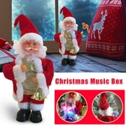 Wlylongift Christmas Black X Friday Singing Santa Claus And Dancing Santa Claus, Their Stomachs Will, Singing Christmas Toys And Gifts For Children And Decorating Parties