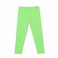thumbnail image 1 of Wlynlyn Boys Girls Leggings High Waisted Bottoms Solid Color Stretchy Full Length Tights Soft Comfy Clothes3-4 YearsMint Green, 1 of 4