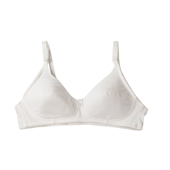 Wlynlyn Bra for Women No Underwire Soft Wireless Bra Breathable Full Coverage Everyday Bra(White,Small)
