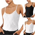 thumbnail image 1 of Wlynlyn Camisole Tops for Women Spaghetti Strap Tank Tops Lace Trim Scoop Neck Shirts Eyelet Sleeveless Top, 1 of 7