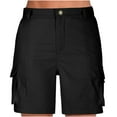 thumbnail image 1 of Wlynlyn Cargo Shorts for Women Dressy Casual High Waist Shorts Hiking Outdoor Lounge Shorts 6 Pockets, 1 of 5