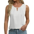 Wlynlyn Dressy Tank Tops for Women Summer Crew Neck Sleeveless Loose