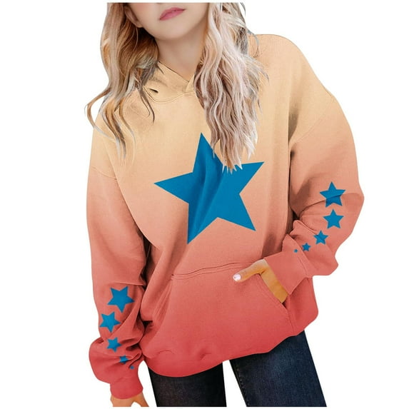 Wlynlyn Hoodies for Girls Unisex Kids Boys Cute Long Sleeve Oversized Sweatshirts Graphic Pullover Tops