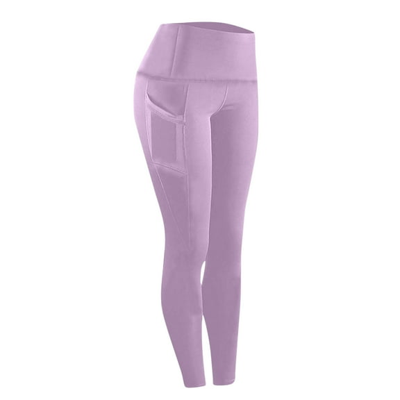 Wlynlyn Leggings for Women Belly Control High Waisted Yoga Pants Stretchy Ankle Length Workout Tights Size S