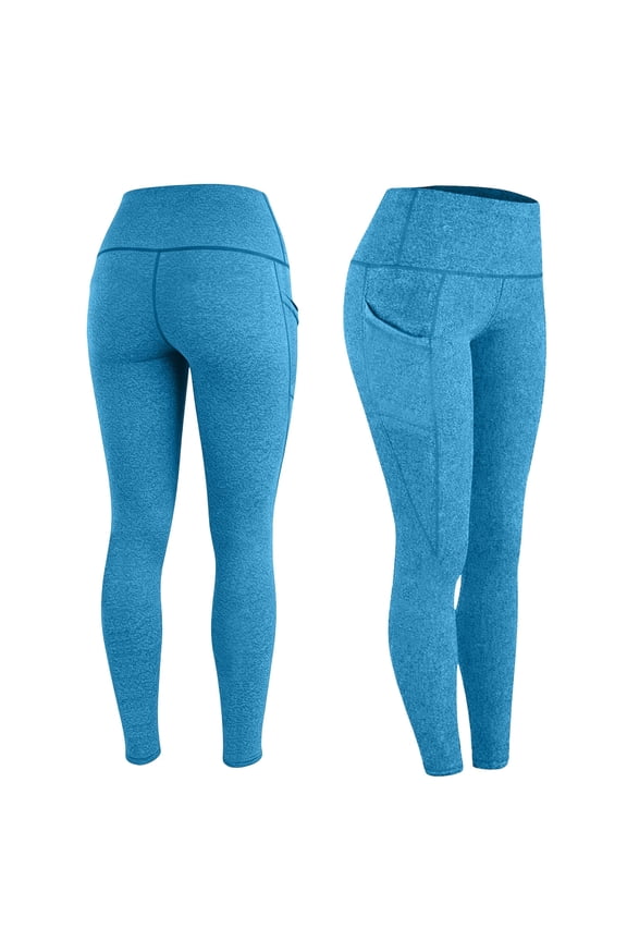 Leggings for Women High Waist Workout Yoga Pants Slim Fitted Soft Exercise Belly Control Bottoms Leggings with Pockets