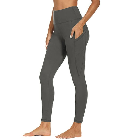 Wlynlyn Leggings for Women with Pockets High Waisted Belly Control Yoga Pants Stretchy Workout Gym Running Tights Size M