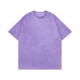 thumbnail image 1 of Wlynlyn Mens Casual T-Shirts Oversized Short Sleeves Casual Loose Solid Basic Tee Tops Unisex Crewneck Drop Shoulder Vintage Shirts, 1 of 4