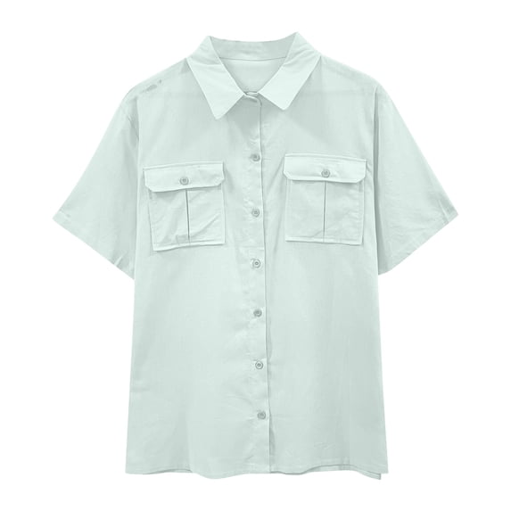 Wlynlyn Mens Cotton Linen Blouses Short Sleeve Fishing Shirts Button down Solid Color Vacatio Fashion Summer Beach Casual Work Wear Tops