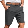 thumbnail image 1 of Wlynlyn Mens Golf Dress Shorts Casual High Waisted Quick Drying Shorts with Pockets Solid Color Work Shorts for Men Size S-3XL, 1 of 9