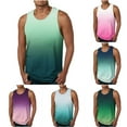 thumbnail image 1 of Wlynlyn Mens Tank Tops Causal Summer Fashion Sleeveless Gradient Color Muscle Basic T Shirts Beach Vacation Outfits, 1 of 5