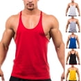 thumbnail image 1 of Wlynlyn Mens Tank Tops Sleeveless Round Neck Workout Tshirts Loose Fitted Solid Color Summer Gym Tees Tops, 1 of 4