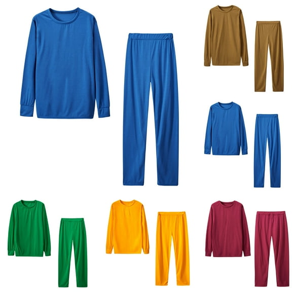 Wlynlyn Pajamas Sets for Women 2 Piece Crew Neck Long Sleeve Shirts Pants Solid Comfy Pjs Sets Homewear