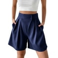 thumbnail image 1 of Wlynlyn Plus Size Shorts for Women High Waisted Dress Shorts Wide Leg Business Casual Shorts with Pockets, 1 of 7