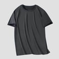 thumbnail image 1 of Wlynlyn Plus Size Tops for Men Short Sleeve Loose T-Shirts Summer Casual Solid Color Crewneck Shirt Plain Workout Running Tees, 1 of 5