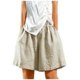 thumbnail image 1 of Wlynlyn Shorts for Women 2024 Trendy High Waisted Knee Length Shorts Loose Fittted Summer Shorts with Pcokets, 1 of 6