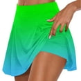 thumbnail image 1 of Wlynlyn Skorts for Women High Waisted Pleated Tennis Skirts Gradient Color Workout Golf Skirts, 1 of 6