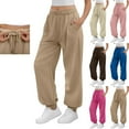 thumbnail image 1 of Wlynlyn Sweatpants for Women Casual High Waisted Interior Drawstring Workout Gym Active Comfy Joggers with Pockets, 1 of 10