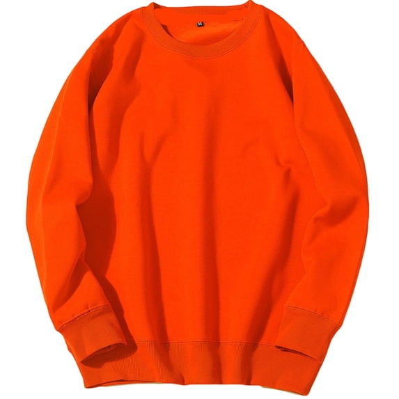 Wlynlyn Sweatshirt for Men Long Sleeve Crewneck Fashion Cotton Casual Lightweight Solid Workout Pullover Tops