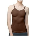 thumbnail image 1 of Wlynlyn Tank Tops for Women Built in Bra Adjustable Spaghetti Strap Camisole Top Scoop Neck Undershirts Base Layer XL, 1 of 5