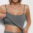thumbnail image 1 of Wlynlyn Tank Tops for Women Spaghetti Strap Ribbed Knit Square Neck Camisole Tops Built in Bra Slim Fitted Padded Going out Tops, 1 of 5