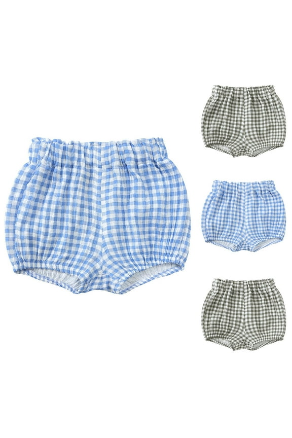 Toddler Baby Girls Boys Summer Clothes Cotton Bloomer High Elastic Wasited Basic Shorts Graphic Print Covers 6-9 Months