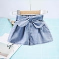 thumbnail image 1 of Wlynlyn Toddler Baby Girls Wide Leg Denim Shorts Bowknot High Waisted Jeans Shorts Casual Summer Shorts 1-2 Years, 1 of 3