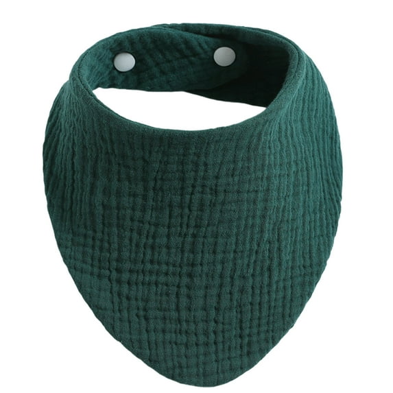 Wlynlyn Unisex Baby Bibs Unisex Cotton Button Closure Drooling Teething Towel Newborn Boys Girls Solid Color Bibs