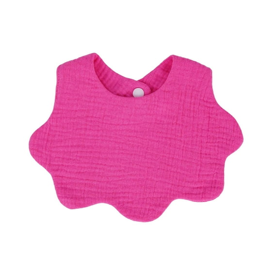 Wlynlyn Unisex Baby Bibs Unisex Cotton Button Closure Drooling Teething Towel Newborn Boys Girls Solid Color Bibs