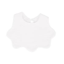 Wlynlyn Unisex Baby Bibs Unisex Cotton Button Closure Drooling Teething Towel Newborn Boys Girls Solid Color Bibs