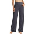 thumbnail image 1 of Wlynlyn Wide Leg Yoga Pants for Women High Waisted Lounge Pants Soft Comfy Athletic Sports Pants with Pockets, 1 of 6
