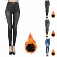thumbnail image 1 of Wlynlyn Women Leggings High Waisted Skinny Thermal Warm Tights Casual Stretch Thin Fleece Lined Outwear Bottoms, 1 of 5