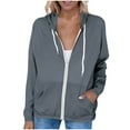 thumbnail image 1 of Wlynlyn Women's Sun Protection Lightweight Jacket Plus Size Long Sleeve Zip up Athletic Jacket Summer Workout Outdoor Hiking Jackets, 1 of 9