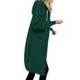 Wlynlyn Women's Zip up Hoodies Oversized Fleece Lined Long Tunic