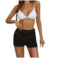 thumbnail image 1 of Wlynlyn Womens Crochet Shorts Drawstring Elastic Waisted Beach Shorts Hollow out Summer Lounge Shorts, 1 of 2