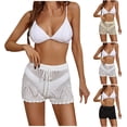 thumbnail image 1 of Wlynlyn Womens Crochet Shorts Drawstring Elastic Waisted Beach Shorts Hollow out Summer Lounge Shorts, 1 of 6