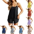 thumbnail image 1 of Wlynlyn Womens Pajama Sets Sleeveless Cami Nightwear Tank Tops Shorts 2 Piece Pjs Set Soft Sleepwear, 1 of 8