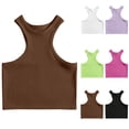 thumbnail image 1 of Wlynlyn Womens Tank Top Racerback Sleeveless Crop Tops Crewneck Going out Tops Ribbed Knit Stretchy Slim Basic Tees, 1 of 4