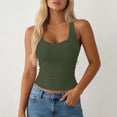 thumbnail image 1 of Wlynlyn Womens Tank Tops Sleeveless Ribbed Knit Going out Tops Scoop Neck Cami Shirts Slim Fitted Basic Tee Tops, 1 of 7
