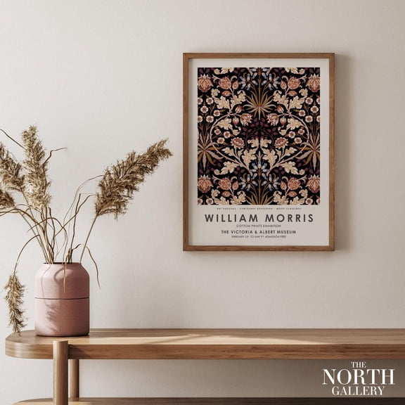 Wm Flower Poster Print, Vintage Flower Print, Vintage S, Vintage Classic Wall Art Decor, Idea UNFRAMED Poster, 8x12