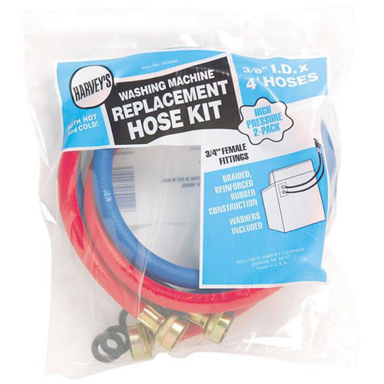 Wm Harvey Co Replacement Washing Machine Hose 2 Pack