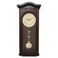 thumbnail image 1 of Wm. Widdop Dark Walnut Finish Traditional Pendulum Wall Clock, 1 of 2