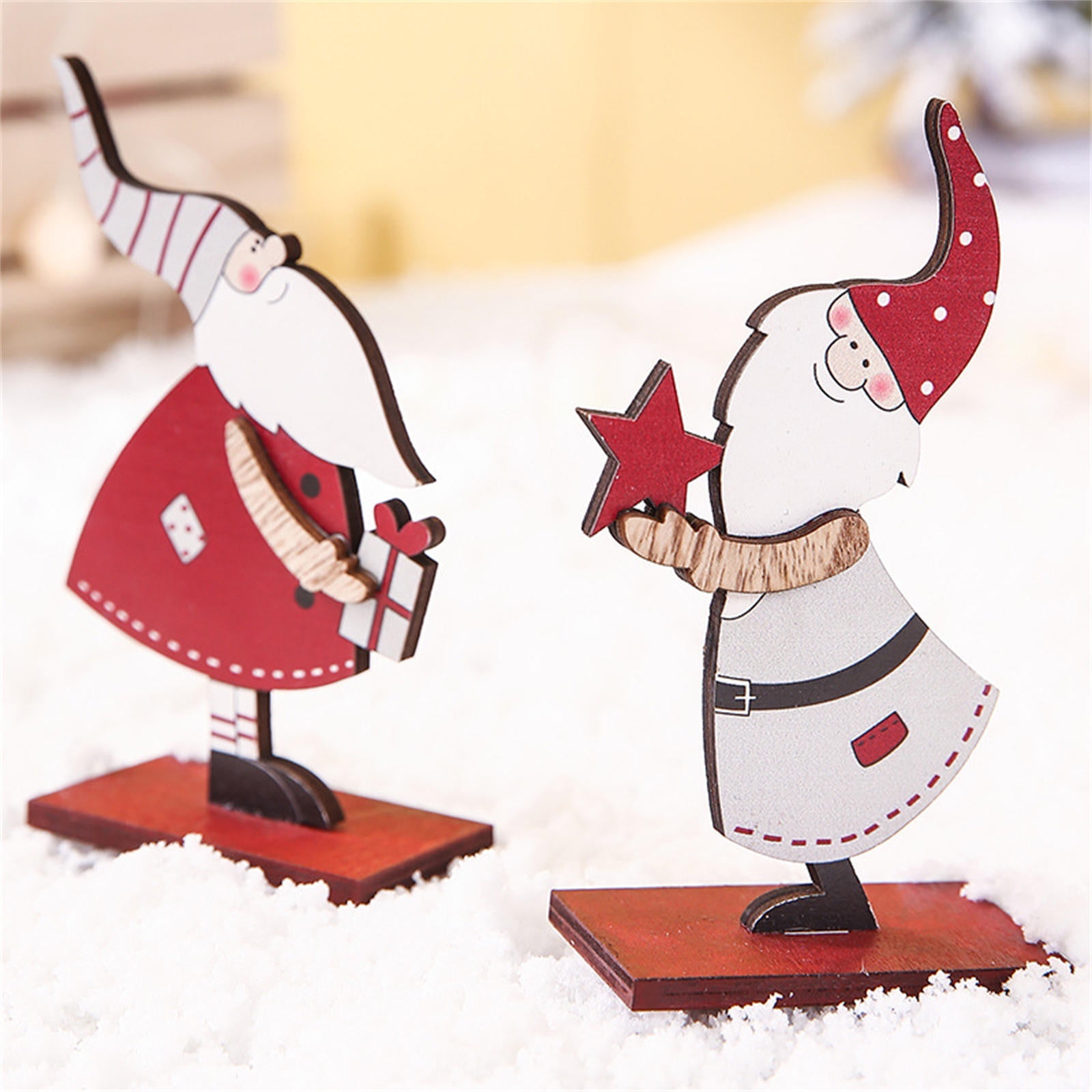 Wmenjiazihan Christmas Ornaments 2024 Christmas Decorations Wooden