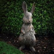 Wmhsylg Easter Decor Garden Decor Resin Rabbit Outdoor Statues Ornament Decoration, Garden Sculpture Easter Statues Decor, Lovely Statues Animals Figurines for Garden Courtyard A