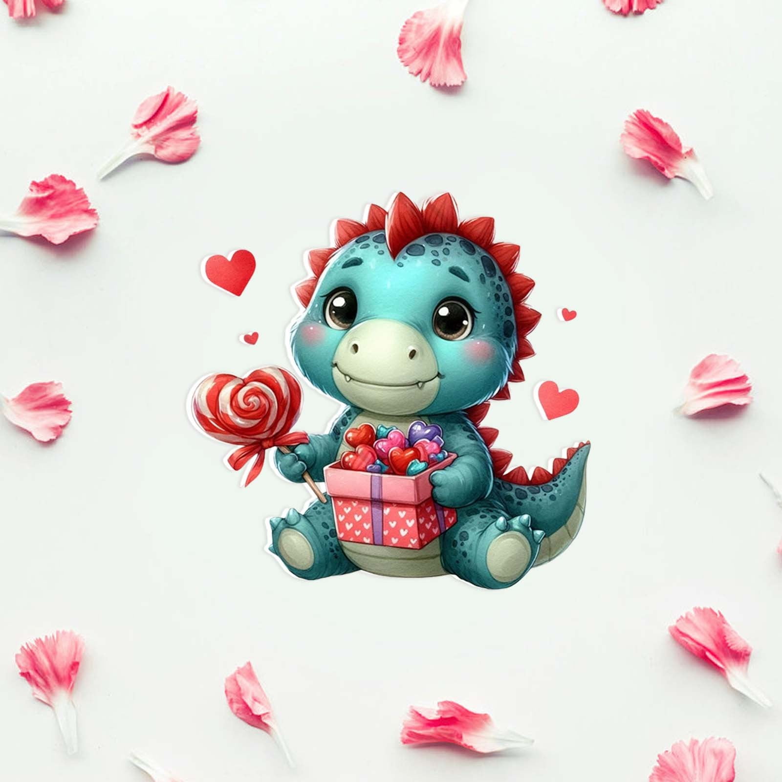 Wmhsylg Home Decor Valentine's Day Pendant Cute Cartoon Dinosaur