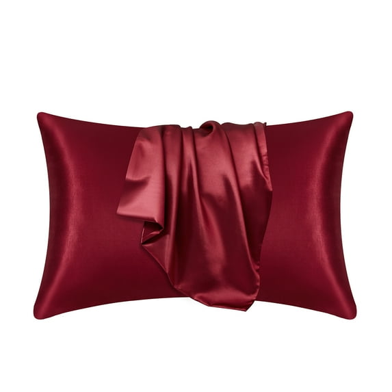 Wmkox8yii 2 Pack Satin Pillowcase for Hair and Skin,No wrinkle and Durable,20x26 Inches Standard Size,Super Soft Similar to Silk Pillow Cases with Envelope Closure,Gifts for Women Girl