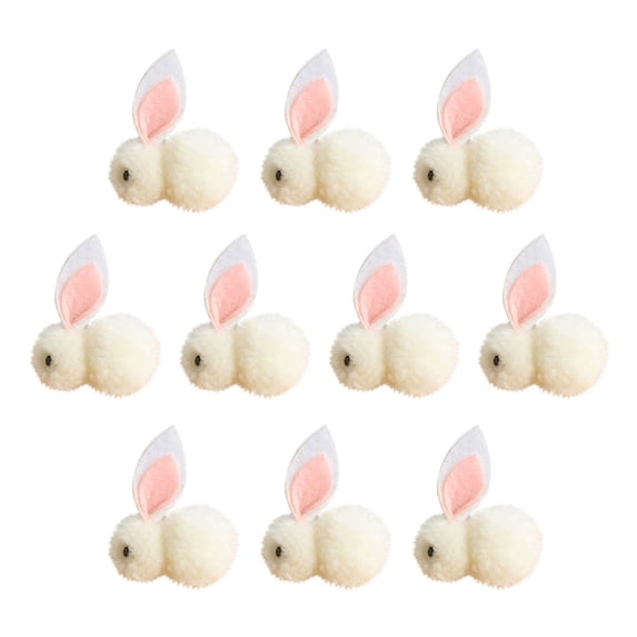 Wmkox8yii 20Pcs Easter Mini Plush Rabbit Small Soft Bunny Dolls Stuffed Animal Toys,for Easter Birthday Cake Wedding Decorations Party Favors Hanging Ornaments
