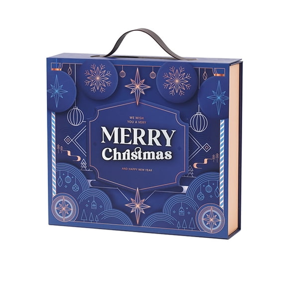 Wmkox8yii 24 Pcs DIY Christmas Advent Calendar Boxes,24 Days Advent Countdown Drawers Gift Boxes,Christmas Cardboard Empty Number Boxes for Kids and Family,Xmas Holiday Decor